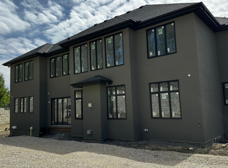 Conventional stucco for a cozy home