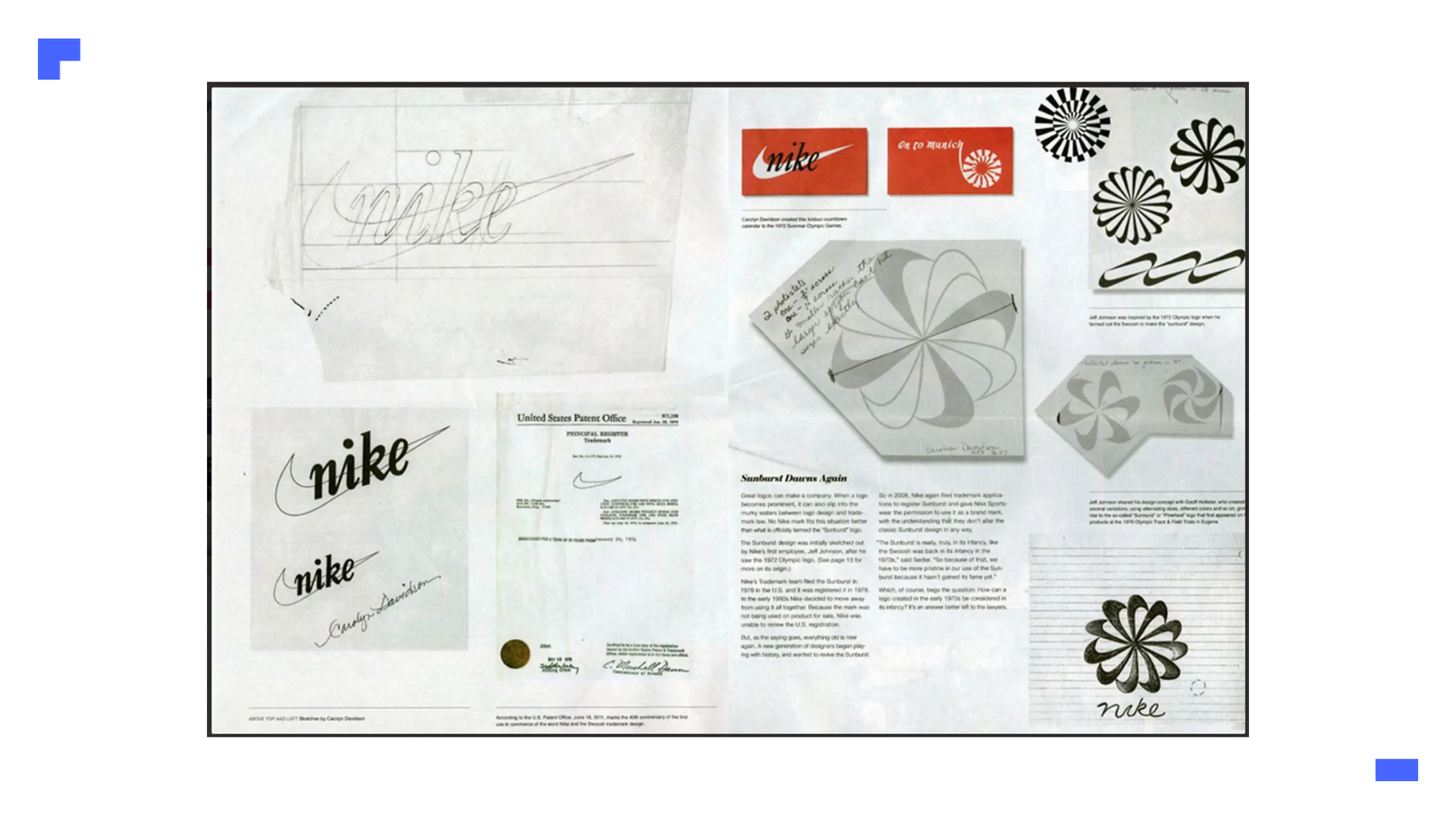 Nike Swoosh 1971's logo trademark example