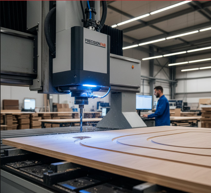 Accurate CNC drilling and routing