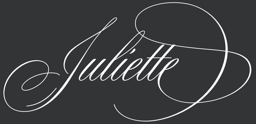 Free demo font - Juliette script by Blessed Print