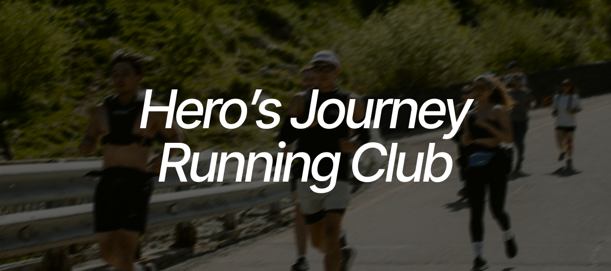 Runners on a trail