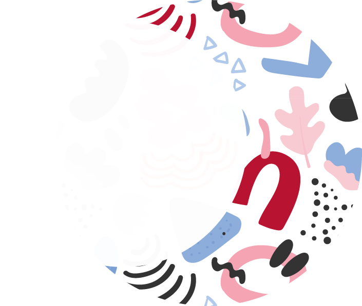 Illustration showing calming patterns