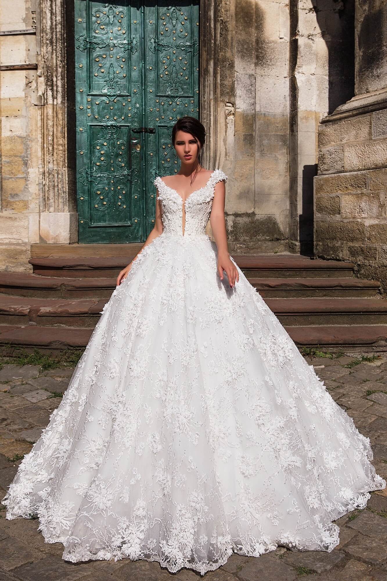 princess daisy wedding dress Princess Wedding Dress in Daisy Lace - Ankle Length