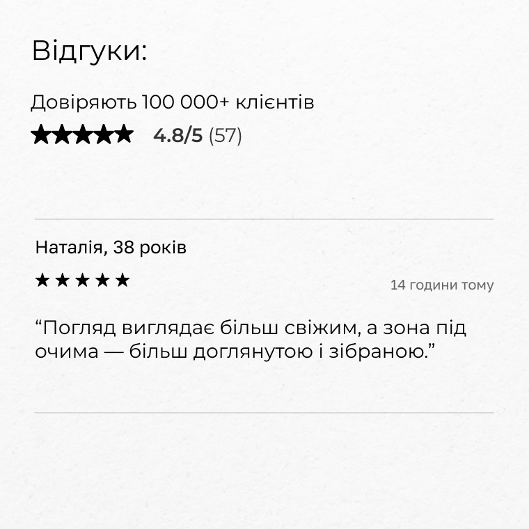 До та після застосування — курс 4 тижні