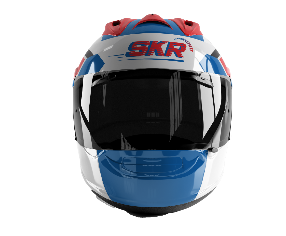 helmet design for cart racing company SKR
