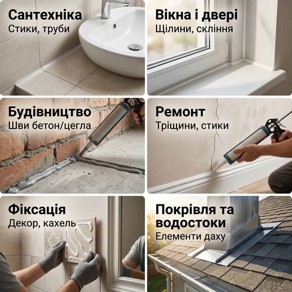 Використання герметика в ремонті