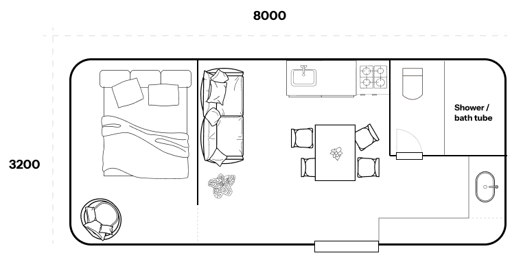 Spacehouse Japan Hokkaido 8 meter