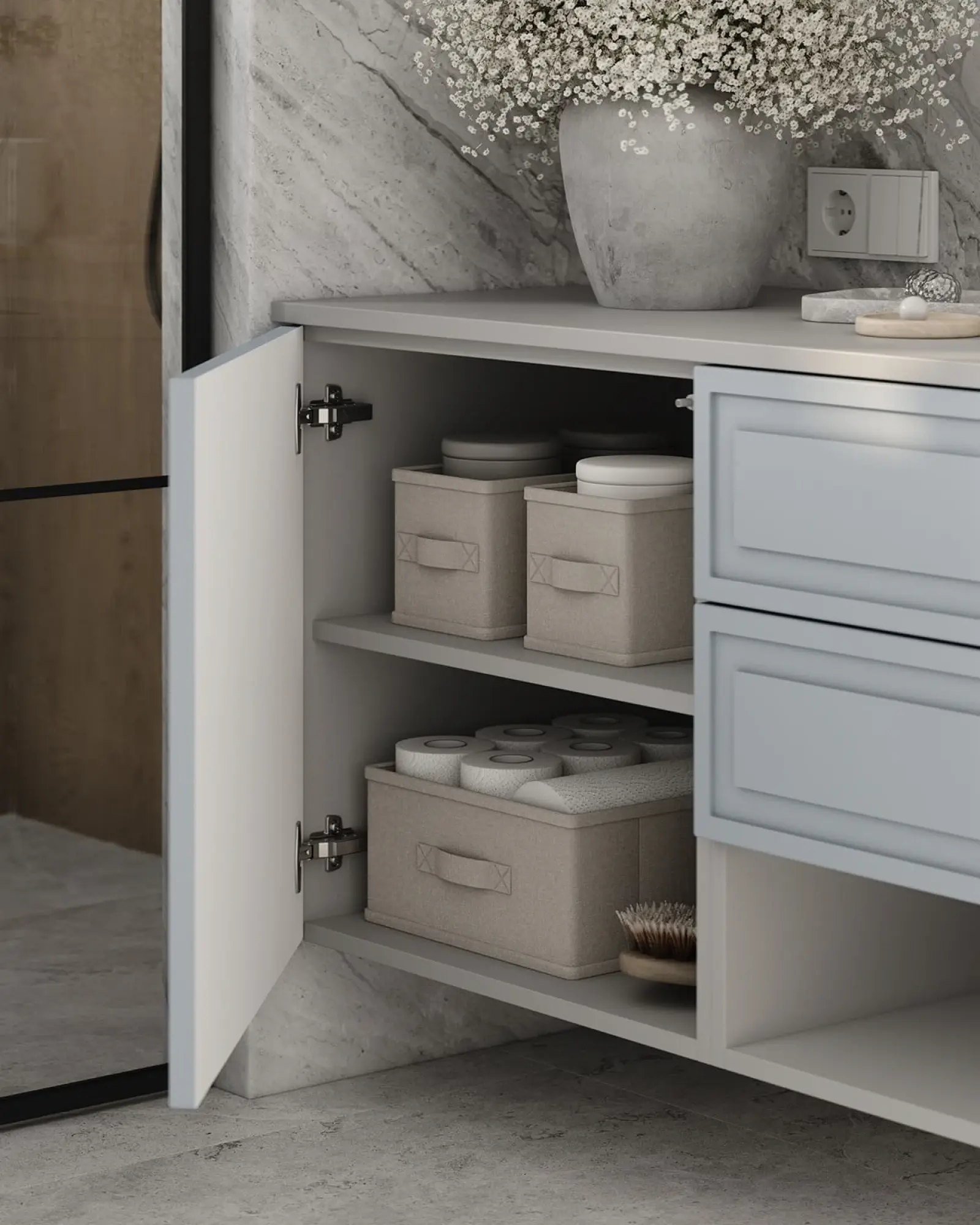 Fitted bathroom cabinetry showcase by ABJ Kitchens & Bedrooms, Peterborough