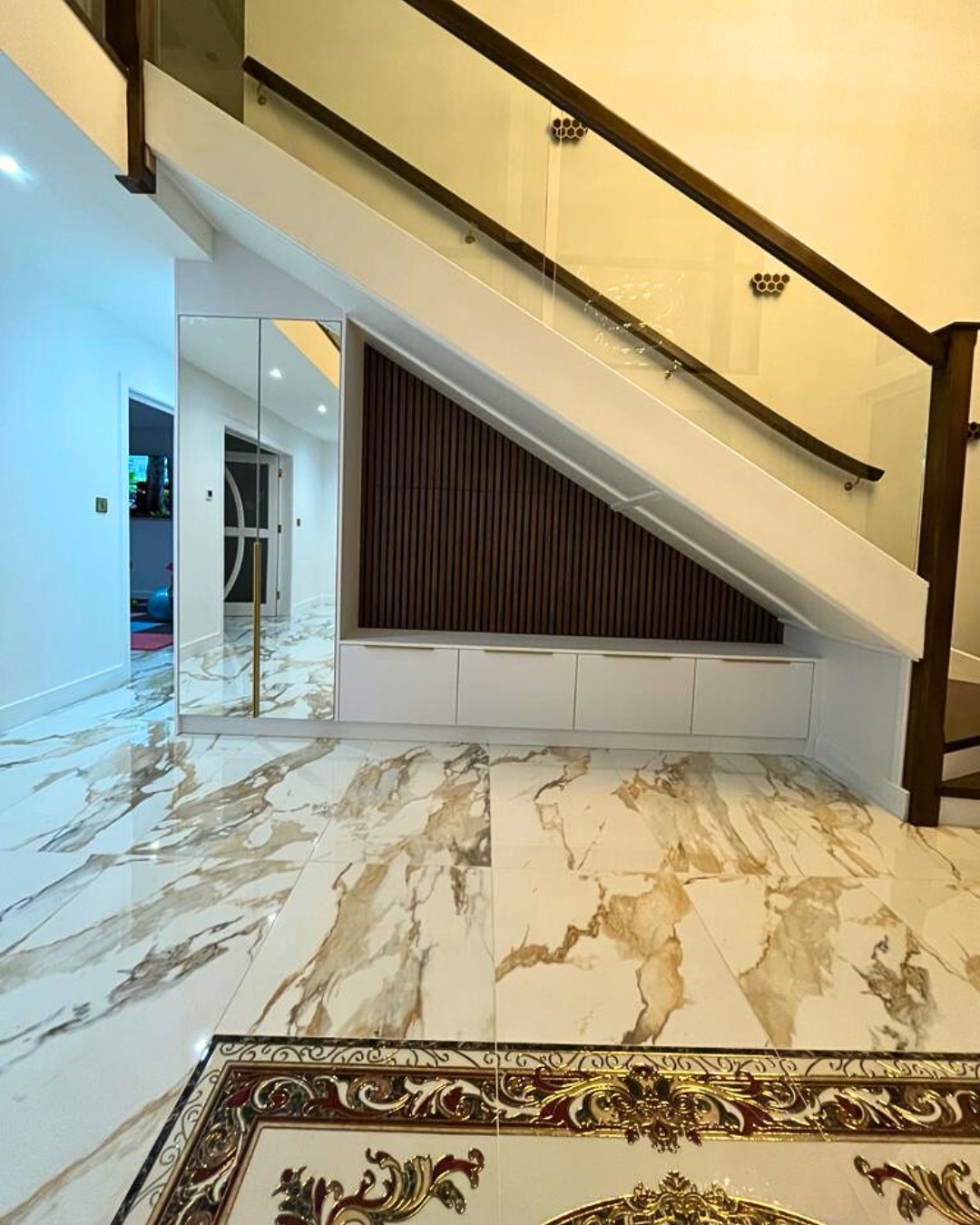 Contemporary Under-Stair Office Storage