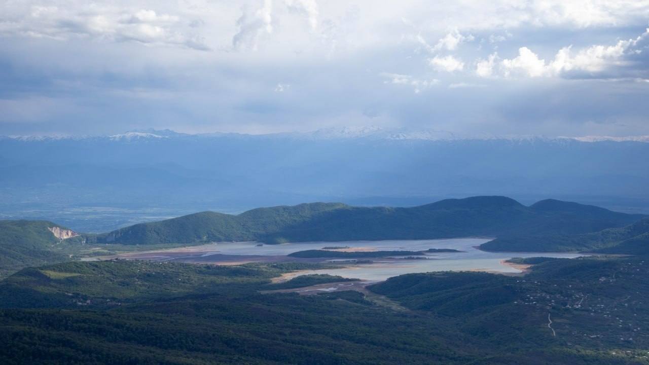 Panorama of the Tkibul Reservoir