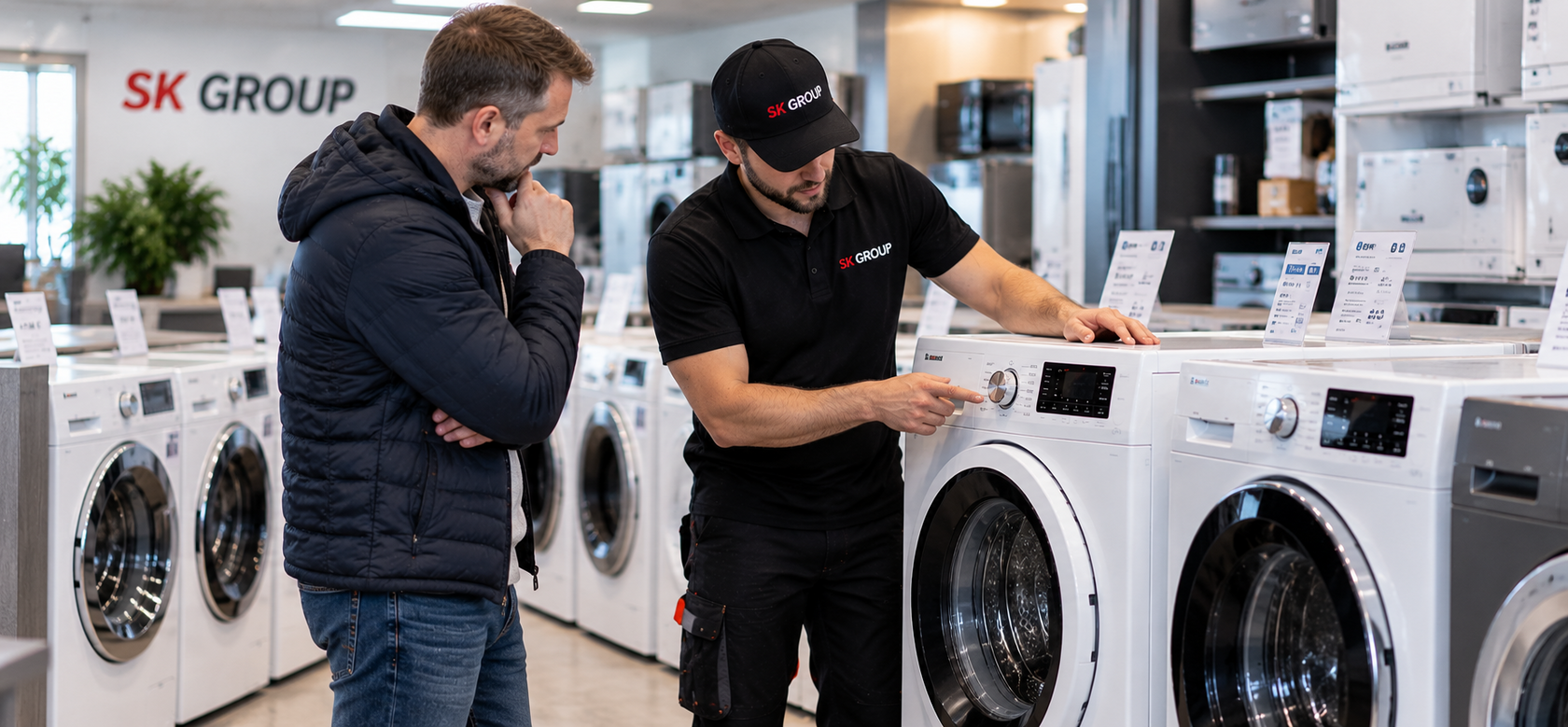 Käytettyjen kodinkoneiden showroom