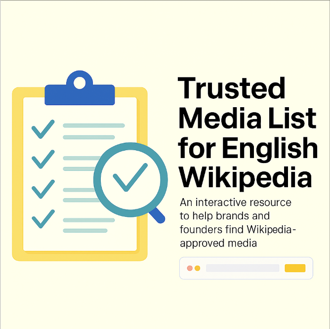 List of Reliable Media Sources for Creating an English Wikipedia Page ...