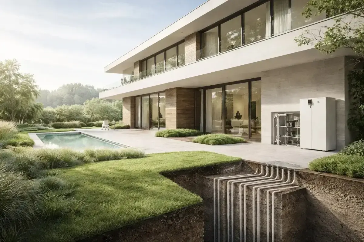 Геотермальное отопление для частного дома