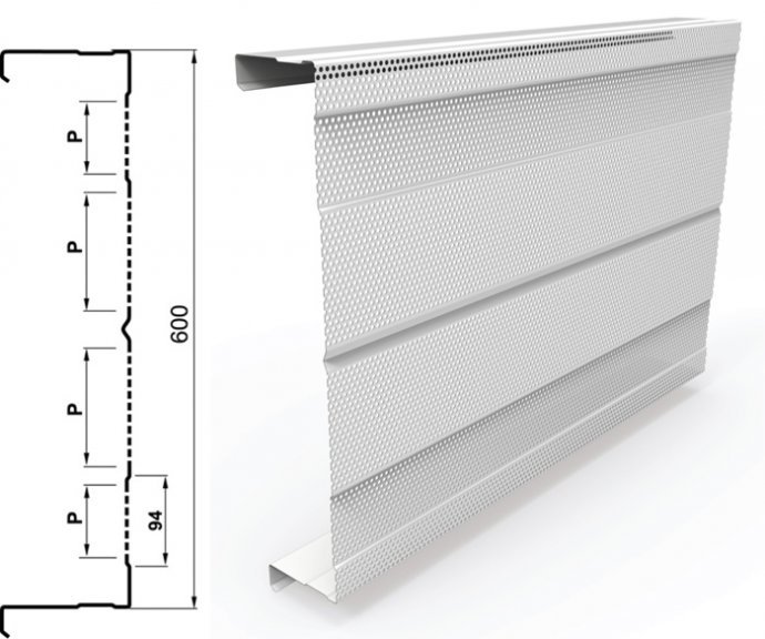 Перфорація стінових касет