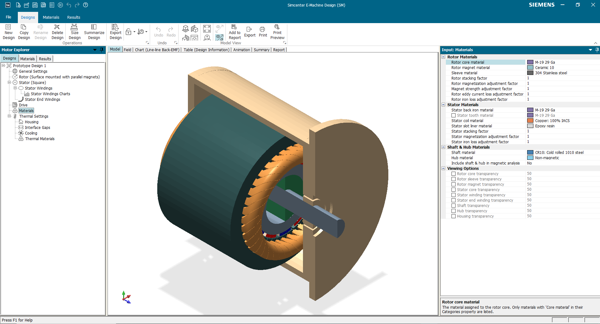 Simcenter E-Machine Design