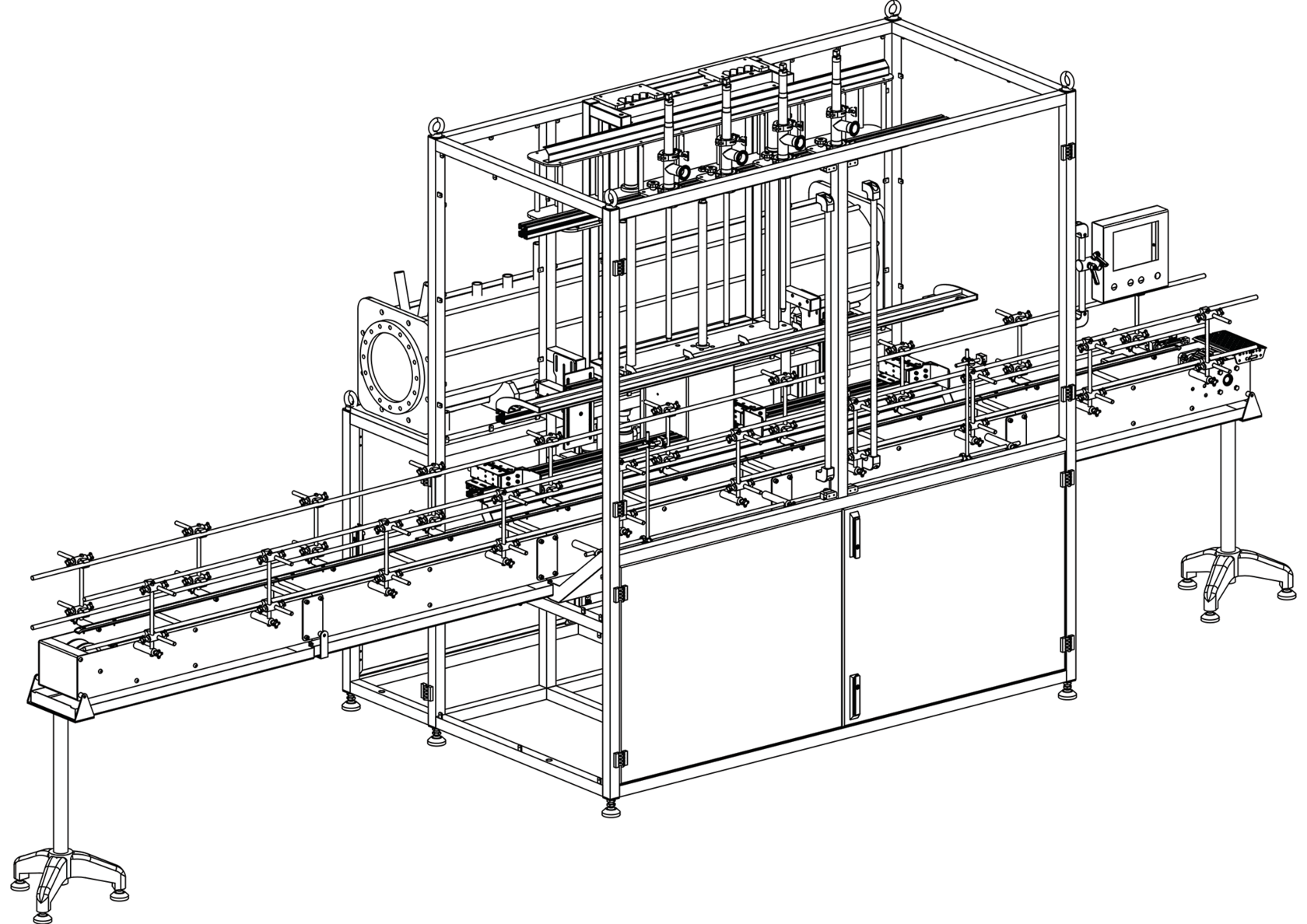 автоматический блок розлива бытовой химии