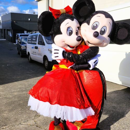 Mascots Mickey and Minnie Mouse Disney