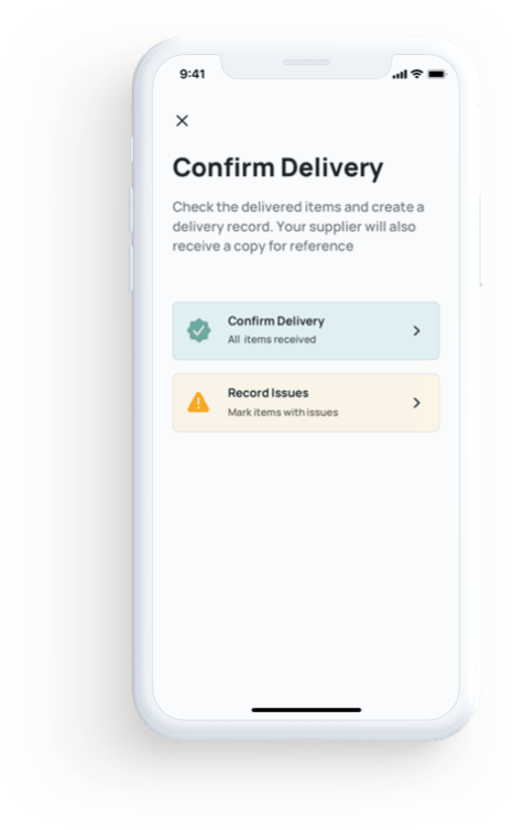 Delivery iOS app design