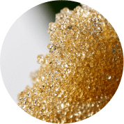 ионообменная смола. маленькие кружочки с желтым оттенком