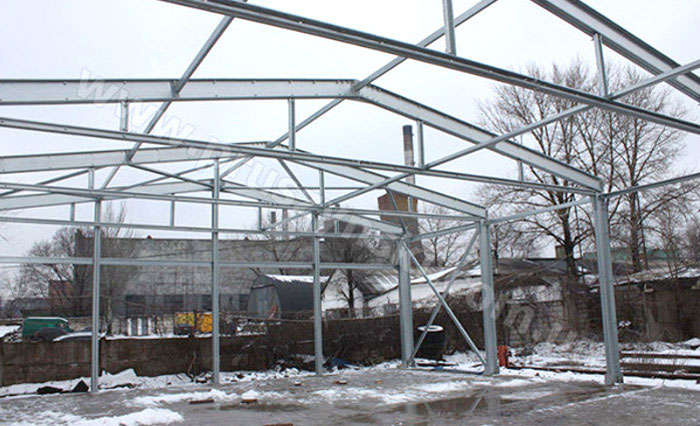 Каркас БМЗ, виконаний з оцинкованих ЛСТК-профілів