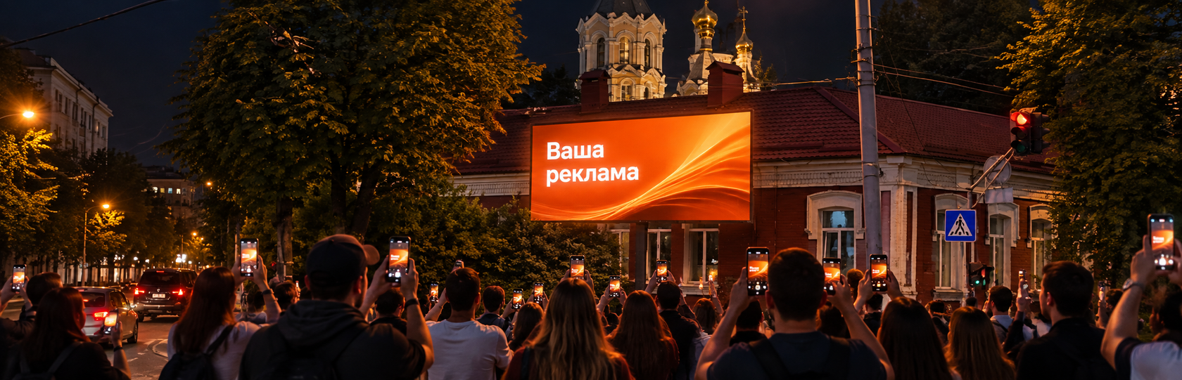 LED-екран StreamFox у місті