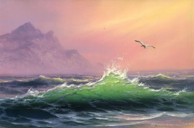 Закат на море