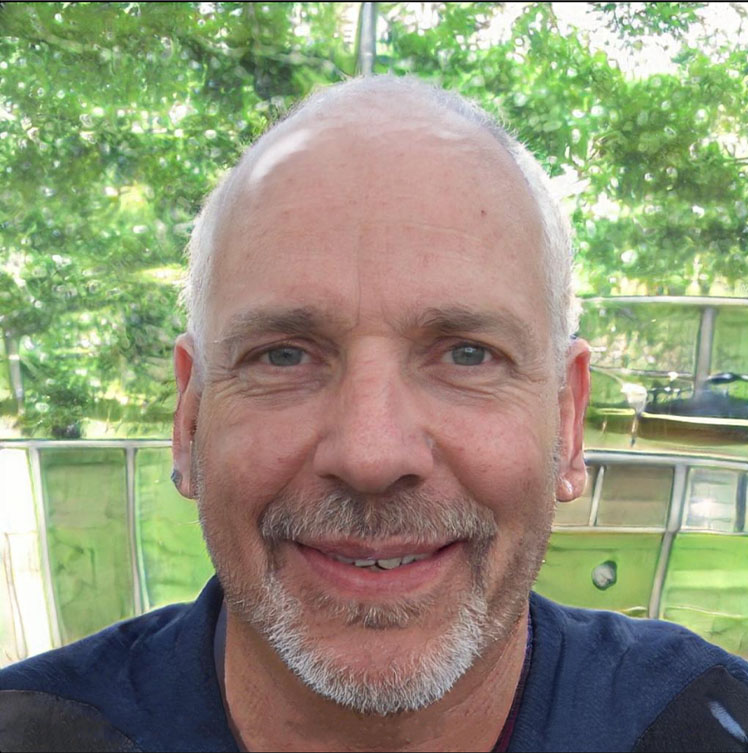 the captain shows his smartphone with a marine navigator app