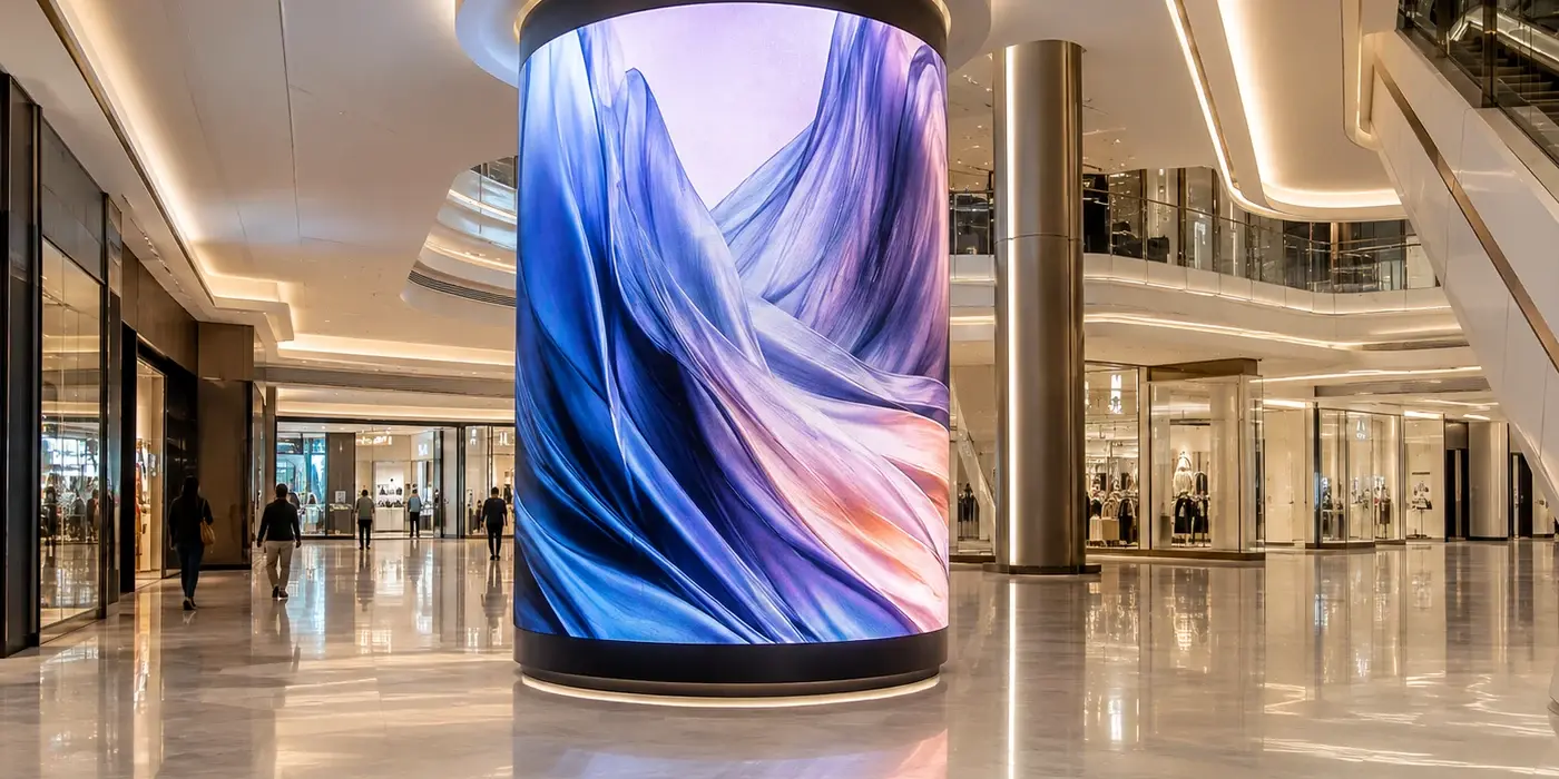 Торговый центр с LED-навигацией