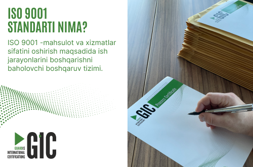 ISO 9001 standarti nima?