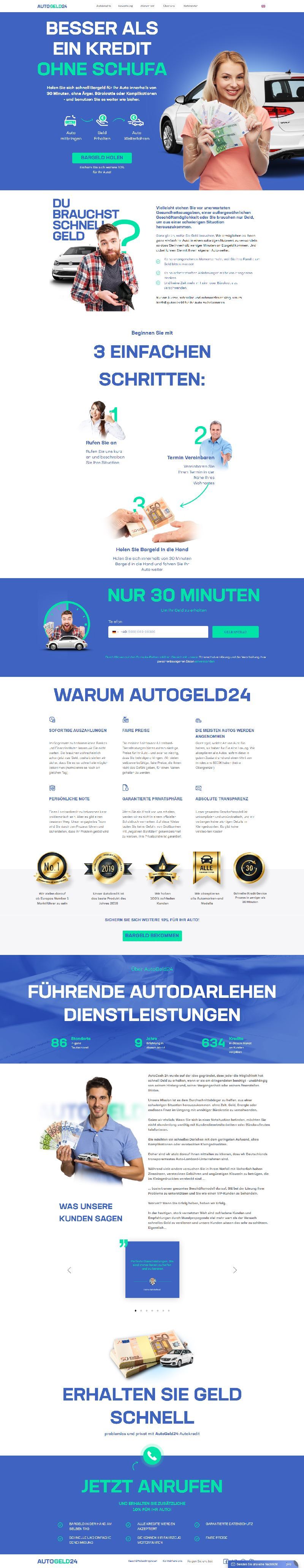 tetralab case autogeld24 website printscreen