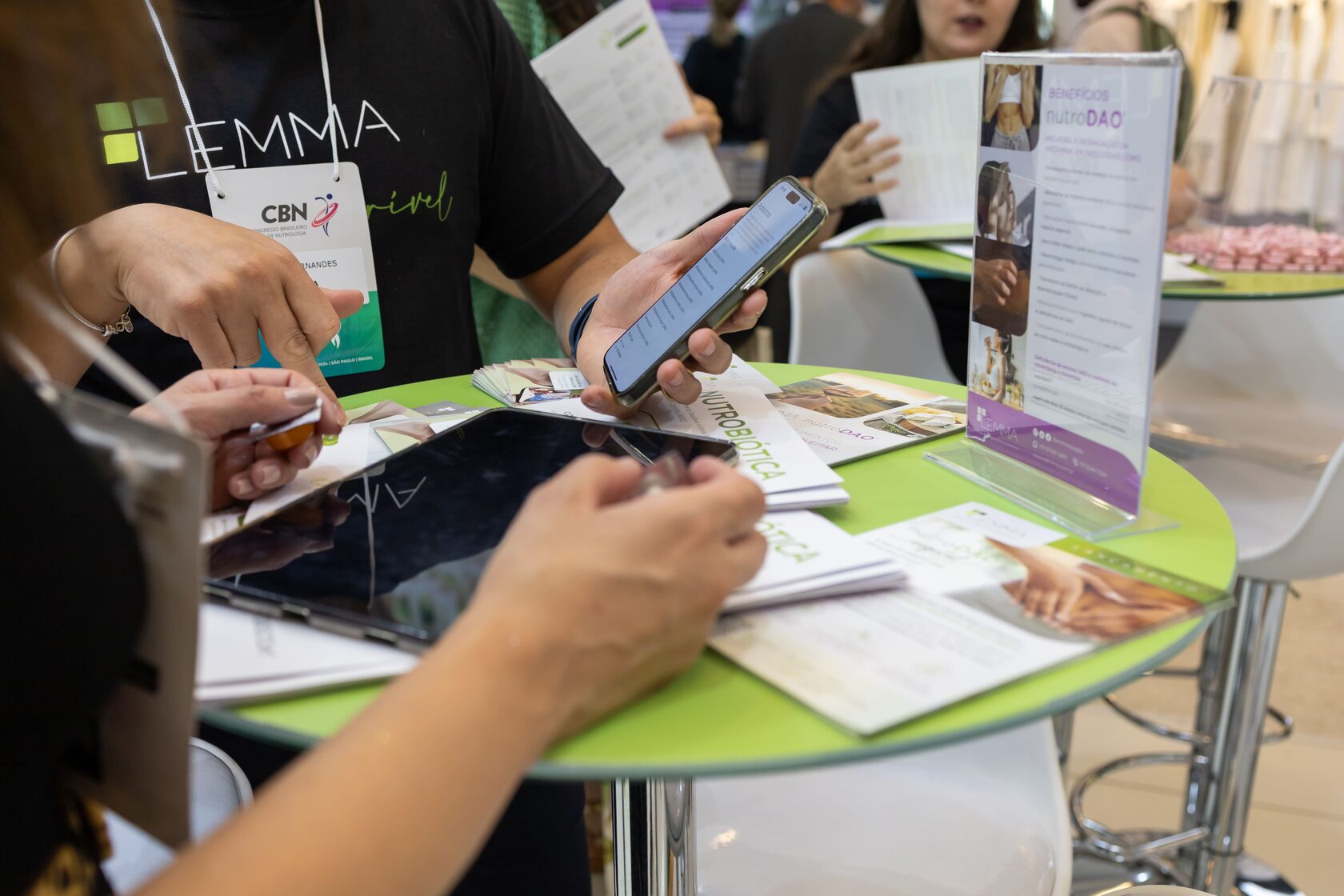 Imagem da LEMMA no evento do Congresso Brasileiro de Nutrologia junto com a Associação Brasileira de Nutrologia 