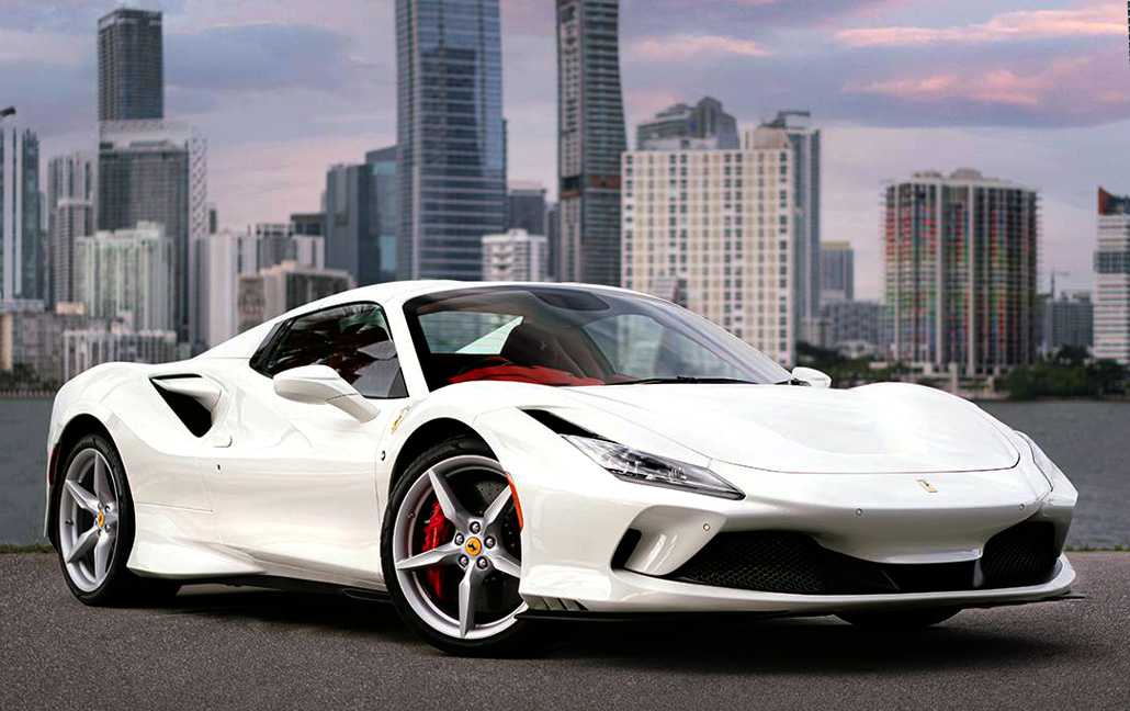 Ferrari F8 photographed in Miami
