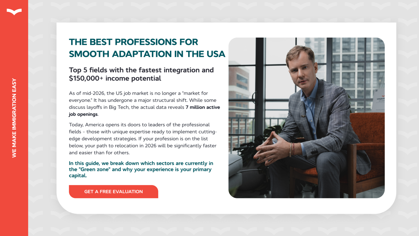 The best professions for smooth adaptation in the USA guide cover