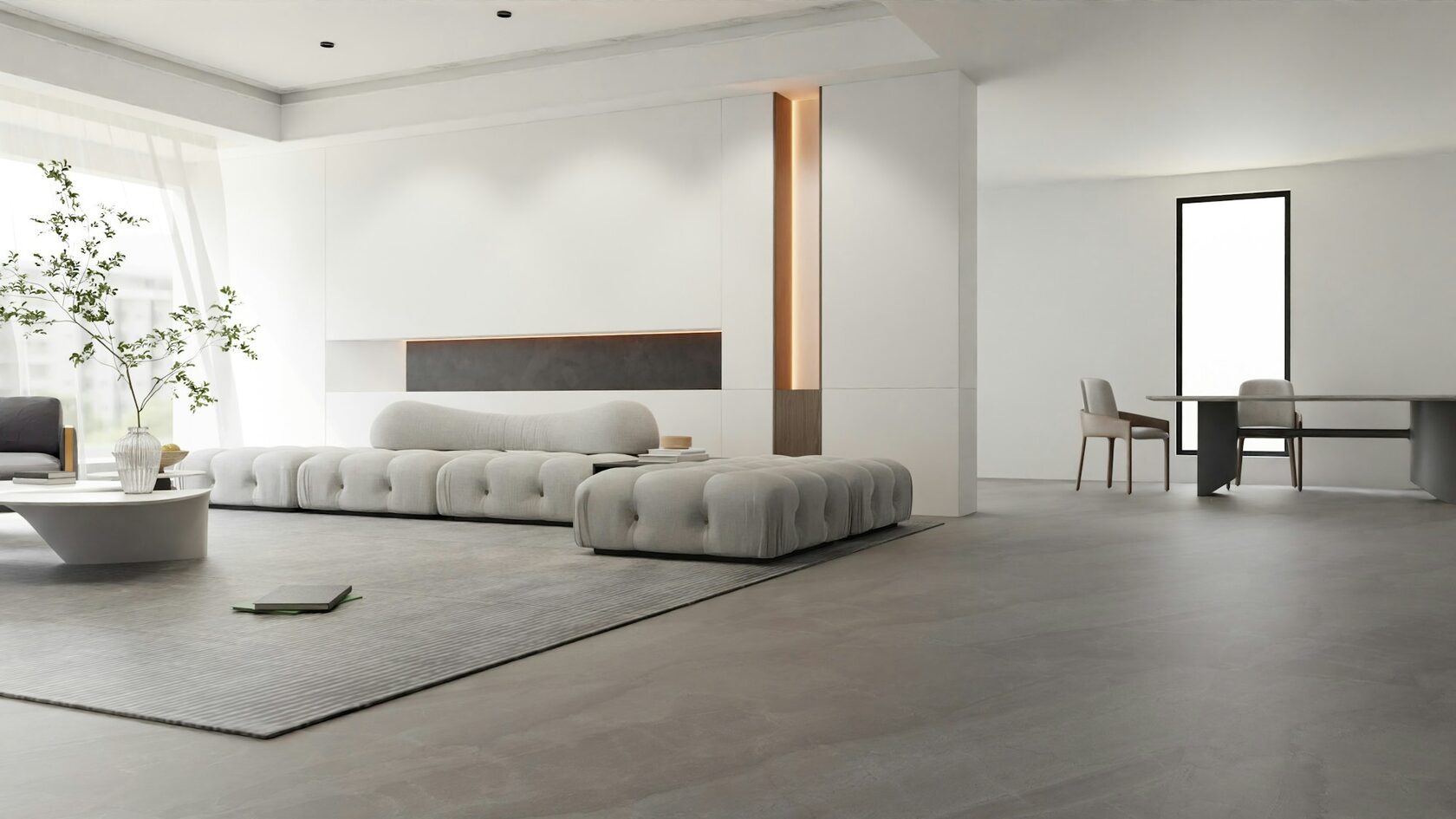Modern laminate flooring installation