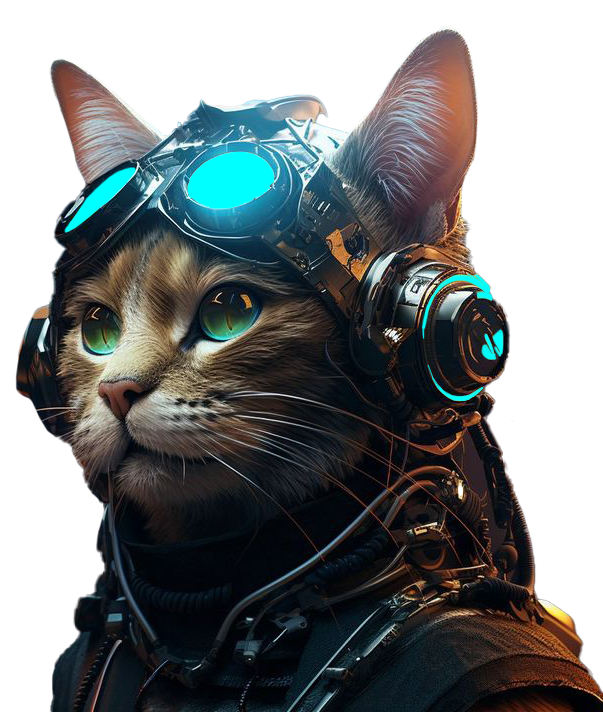 кот киберпанк - Разработка сайтов в Молдове и Приднестровье