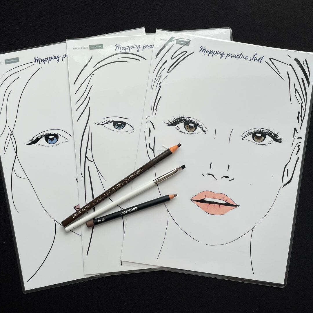 Brow Practice Sheets