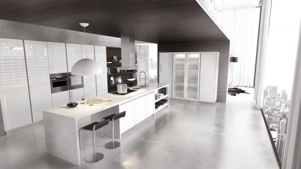 дизайн кухни с островом