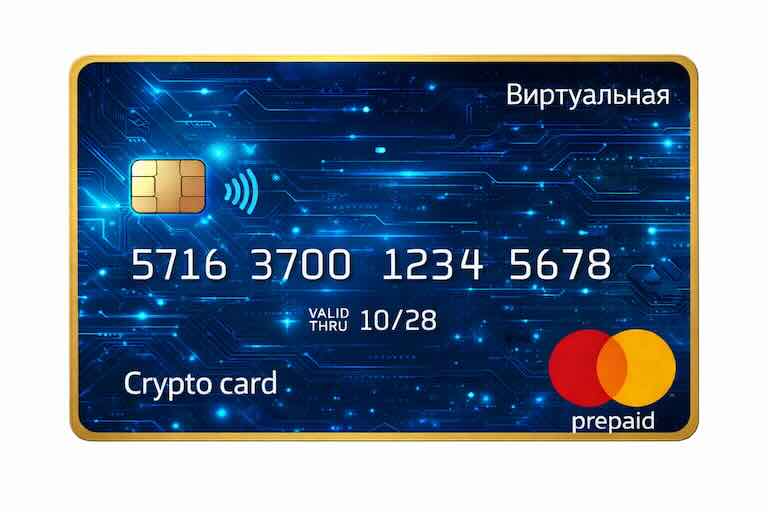 Виртуальная карта зарубежного Крипто банка