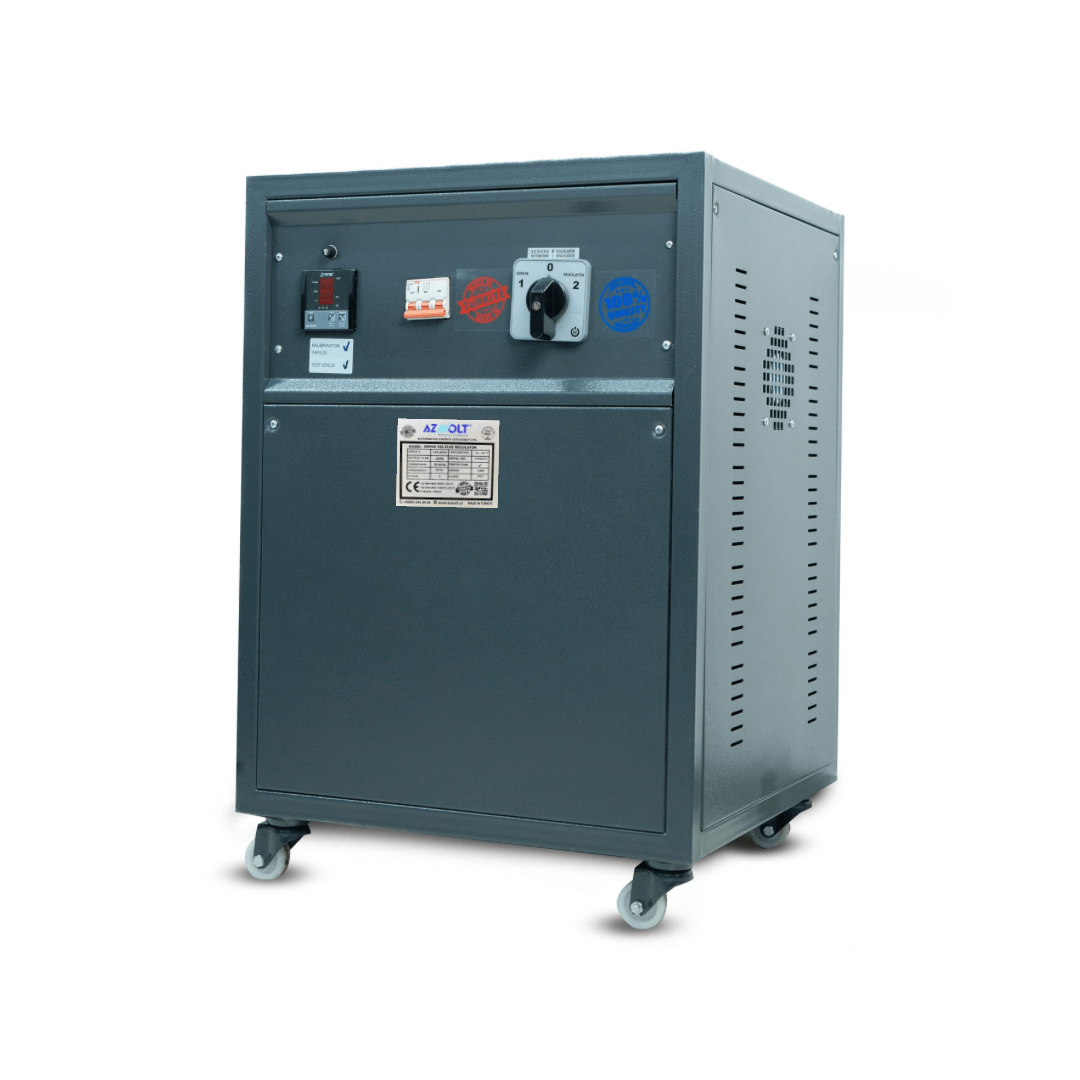 Bir fazali kuchlanish stabilizatori 25 kW 140/250V - 220V AZAVOLT