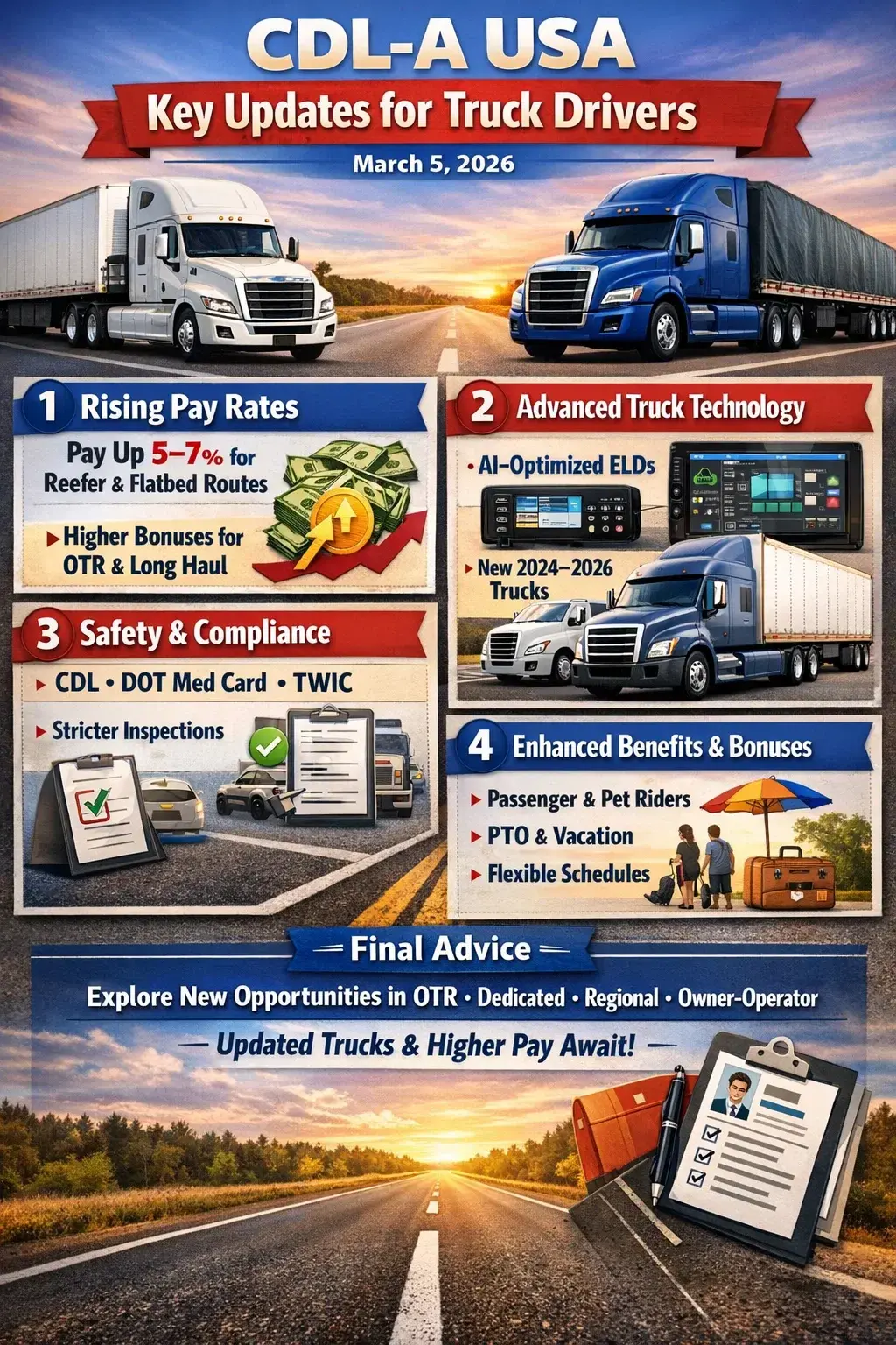 CDL-A USA — Key Updates for Truck Drivers (March 2026)