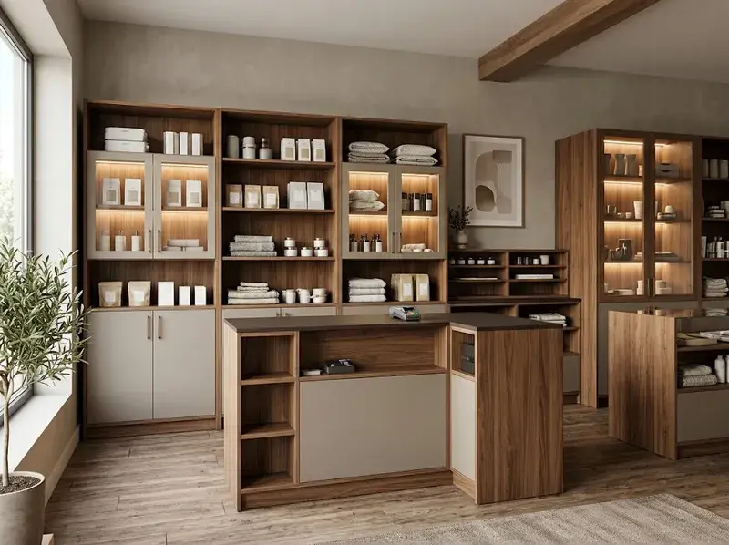 Mobilier pentru spațiu comercial la comandă FaurMobila