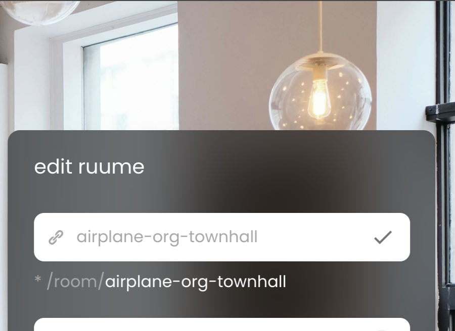 the custom link feature within ruume