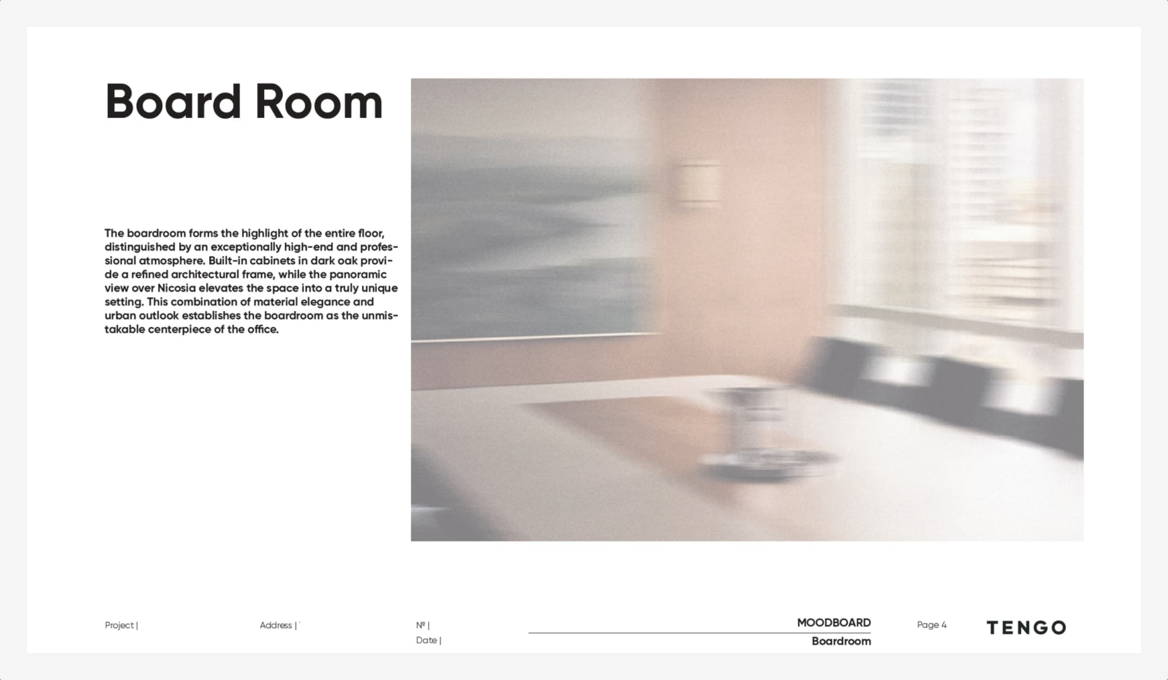 Moodboard projekt biurowy