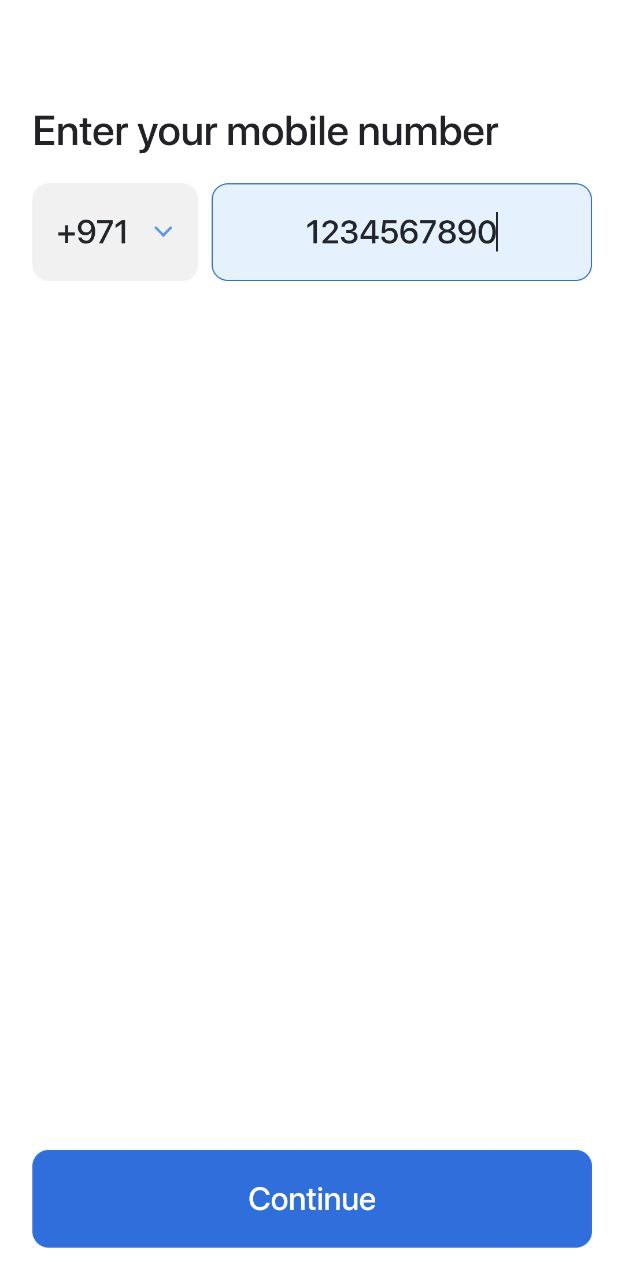 Step 1: Enter Phone Number