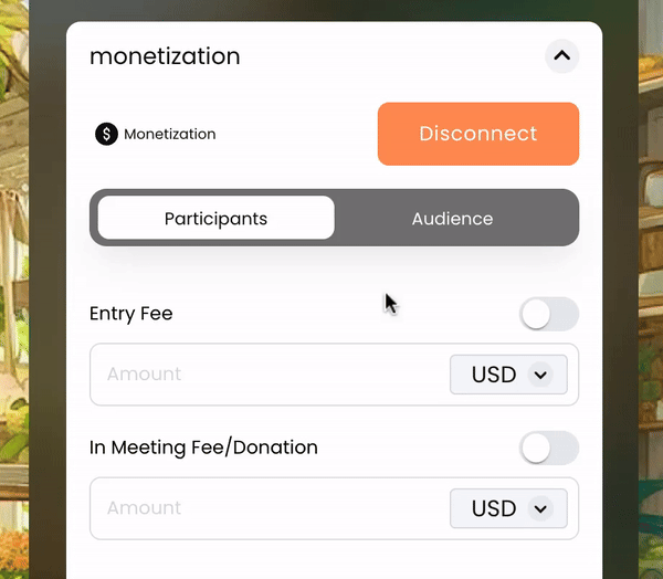 the monetization feature for hosts within ruume