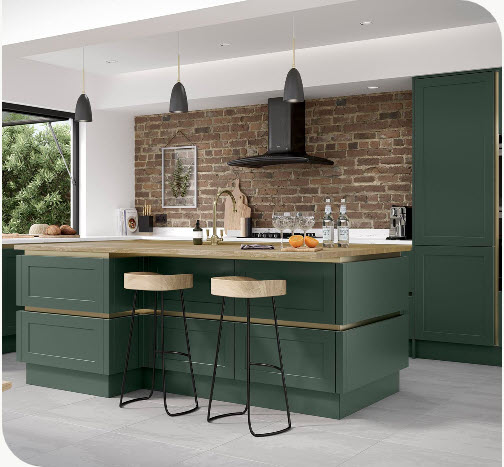 Sleek modern handleless kitchen design