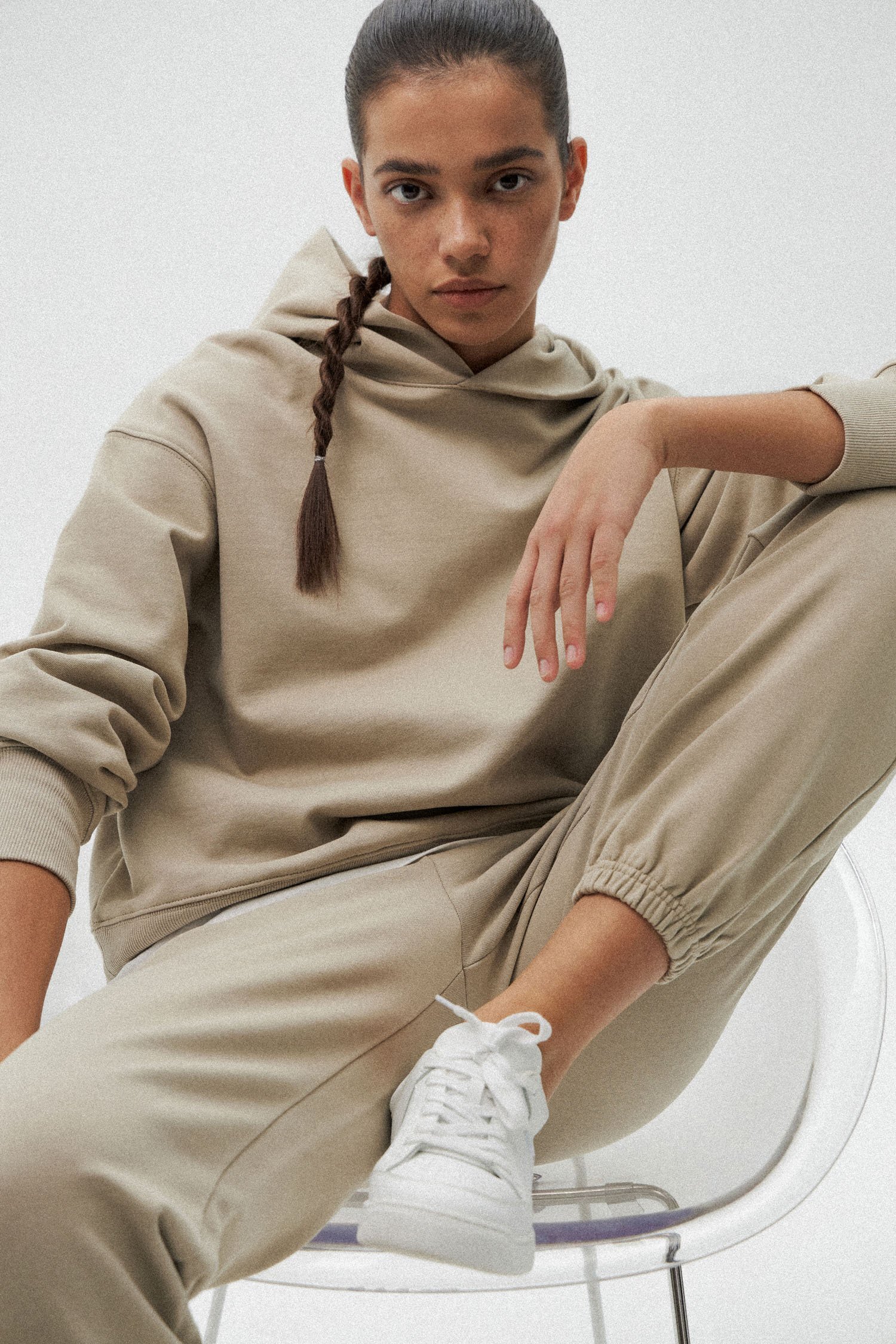 Women's activewear lookbook and catalog photography in a studio