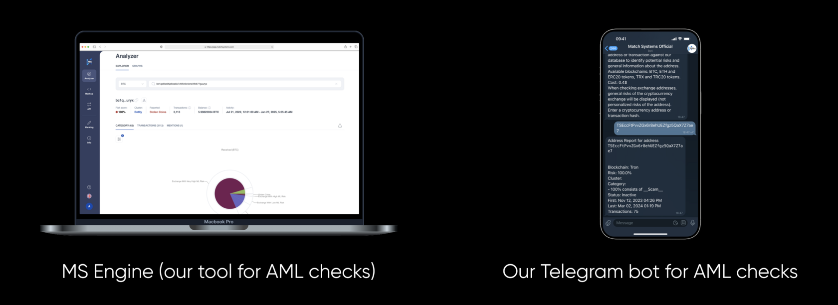 Markup of сriminal addresses in analytical systems
