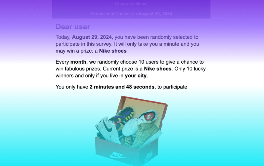 Nike Sneakers Raffle.