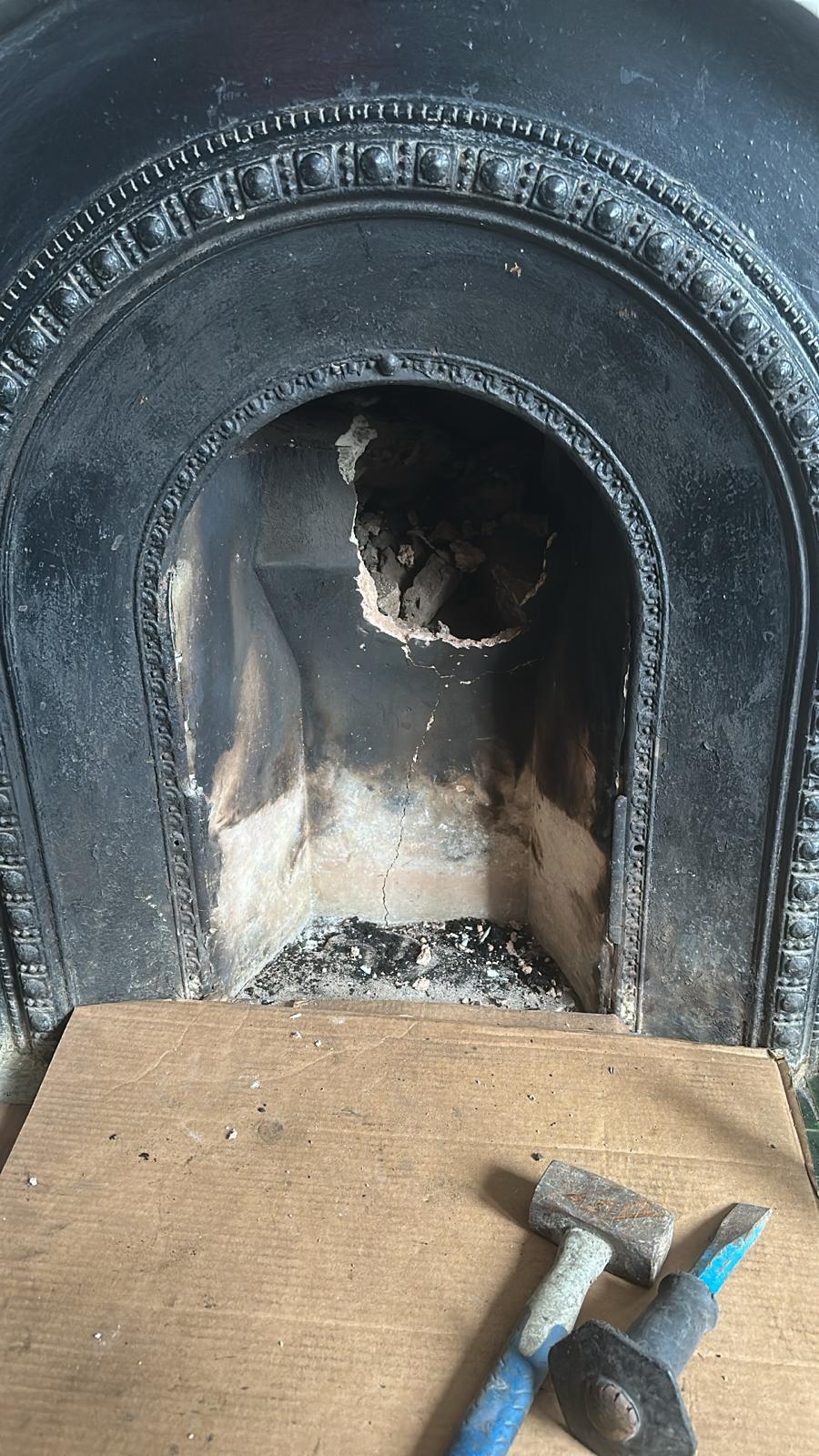 Modern wood burning stove